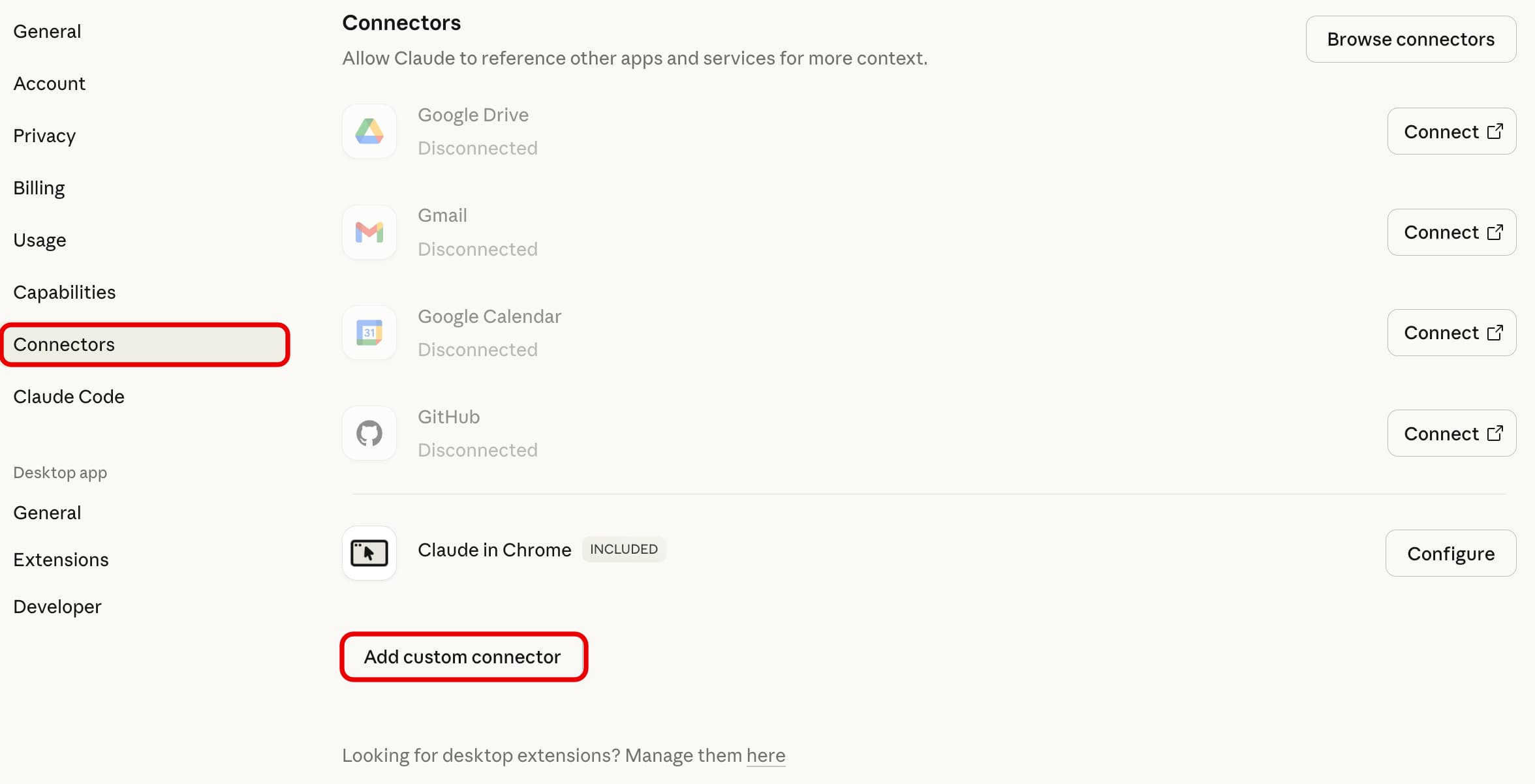 Step 2: Add a custom connector